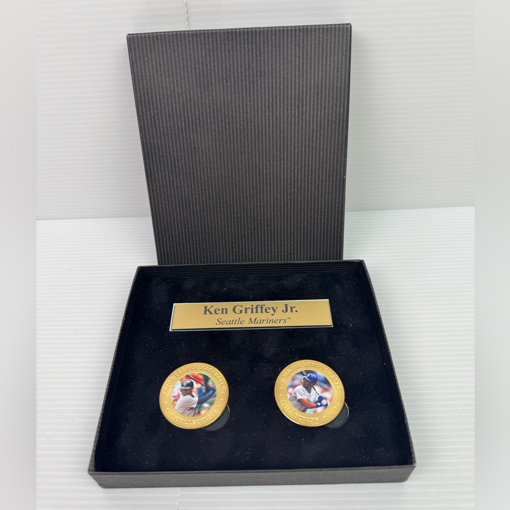 Ken Griffey Jr Seattle Mariners Solid Bronze Commemorative Coin Set W Box